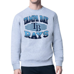 Tampa Bay Rays Starter Team Grit Graphic Fleece Pullover Sweatshirt - Heather Gray Pullover