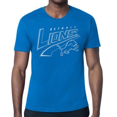 Detroit Lions Starter Modern Tailsweep Graphic T-Shirt Blue