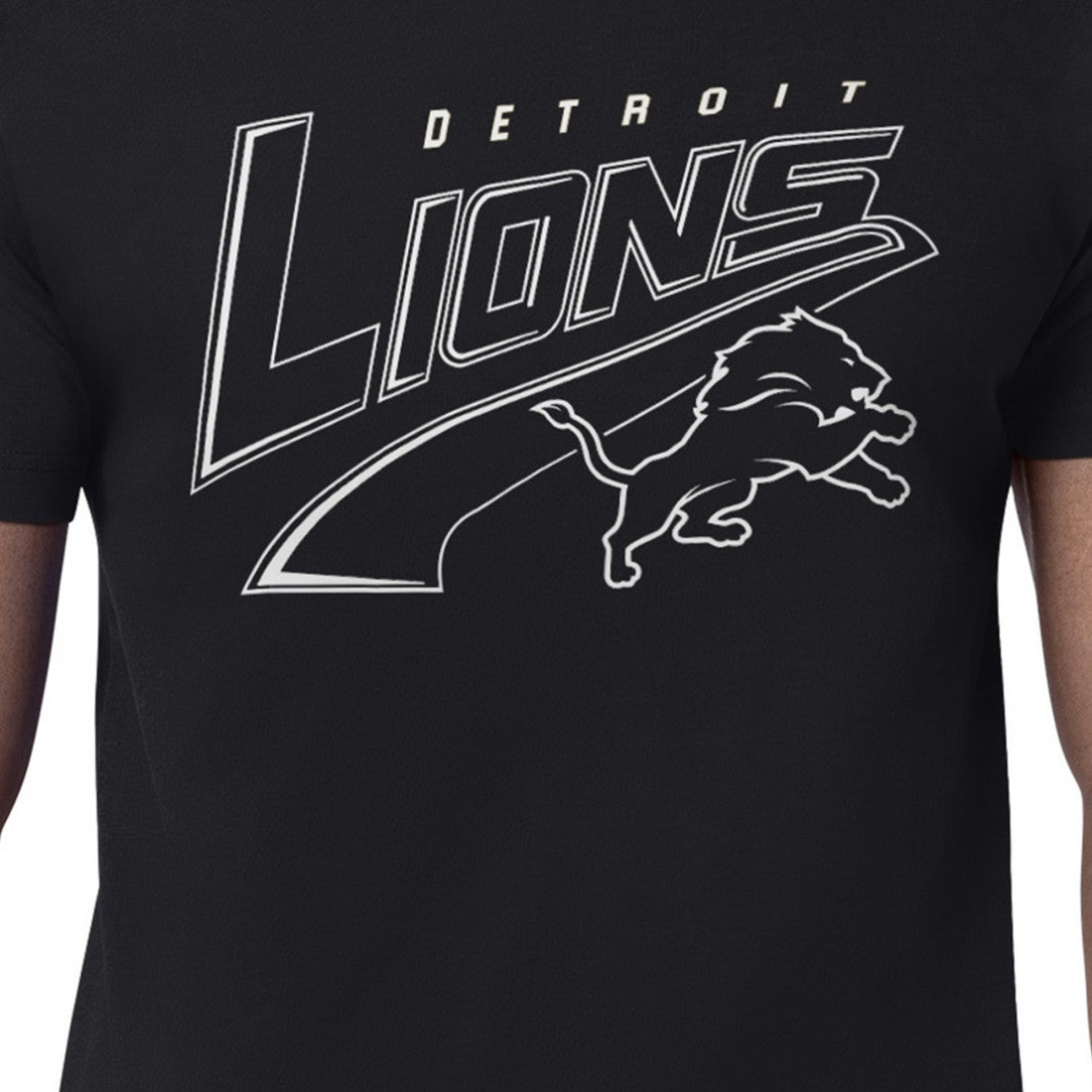 Detroit Lions Starter Modern Tailsweep Graphic T-Shirt Black