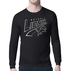Detroit Lions Starter Modern Tailsweep Graphic Long Sleeve T-Shirt Black