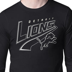 Detroit Lions Starter Modern Tailsweep Graphic Long Sleeve T-Shirt Black