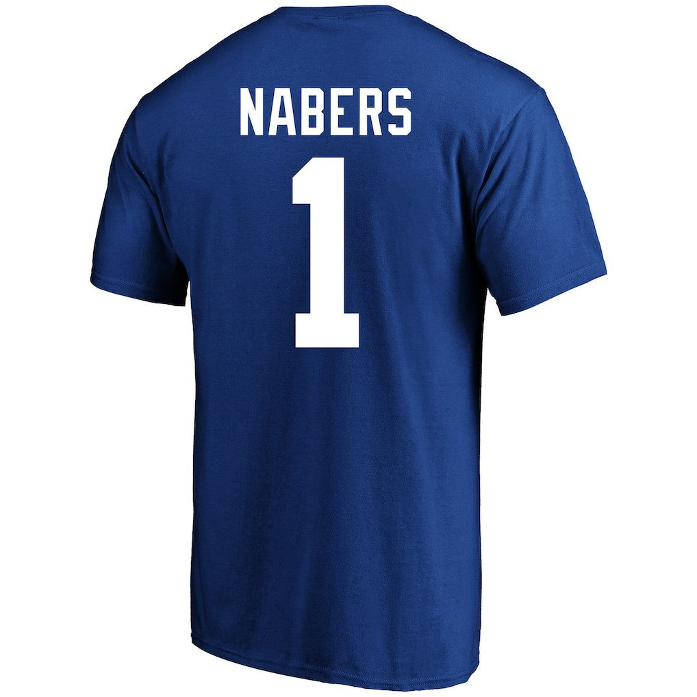 Malik Nabers New York Giants Big & Tall Player Name & Number T-Shirt Royal