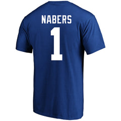 Malik Nabers New York Giants Big & Tall Player Name & Number T-Shirt Royal