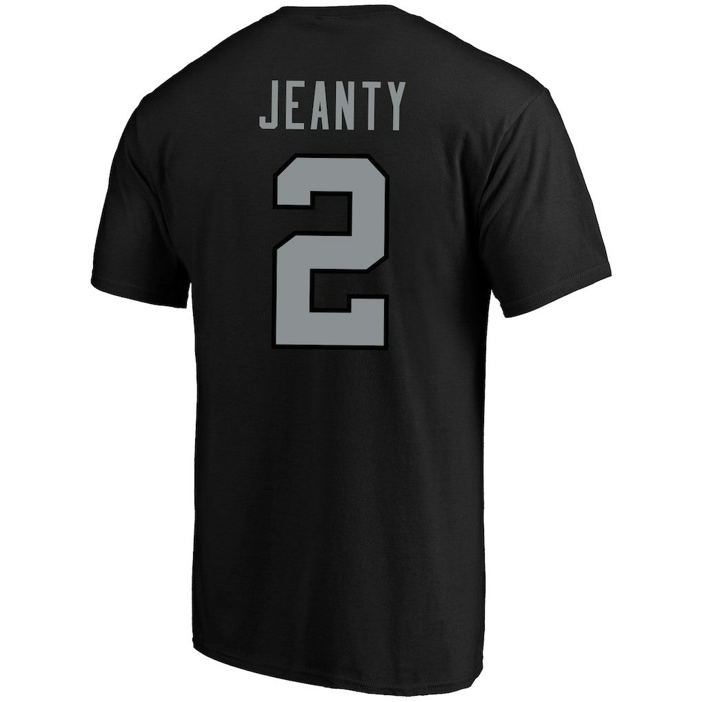 Ashton Jeanty Las Vegas Raiders Big & Tall Player Name & Number T-Shirt Black