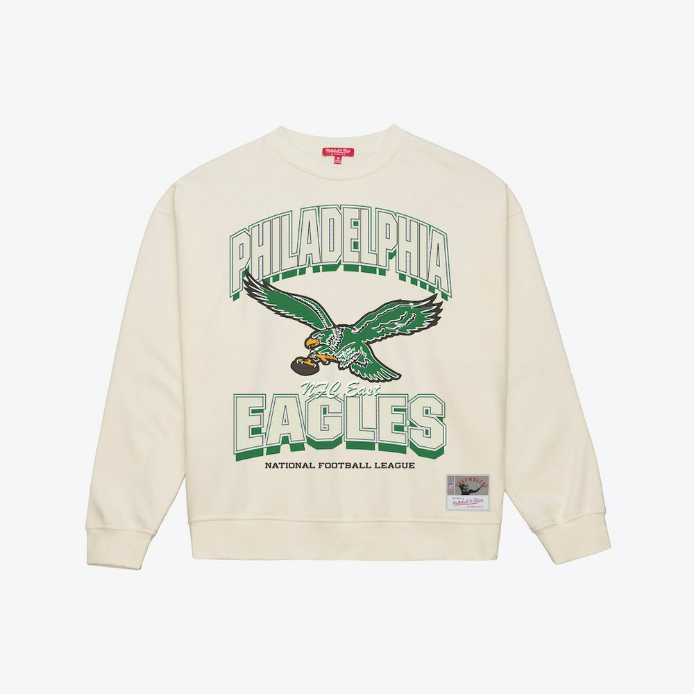 Philadelphia Eagles Women's Tonal Arch Sweatshirt Cream