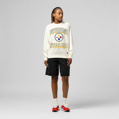 Pittsburgh Steelers Women's Tonal Arch Sweatshirt Cream