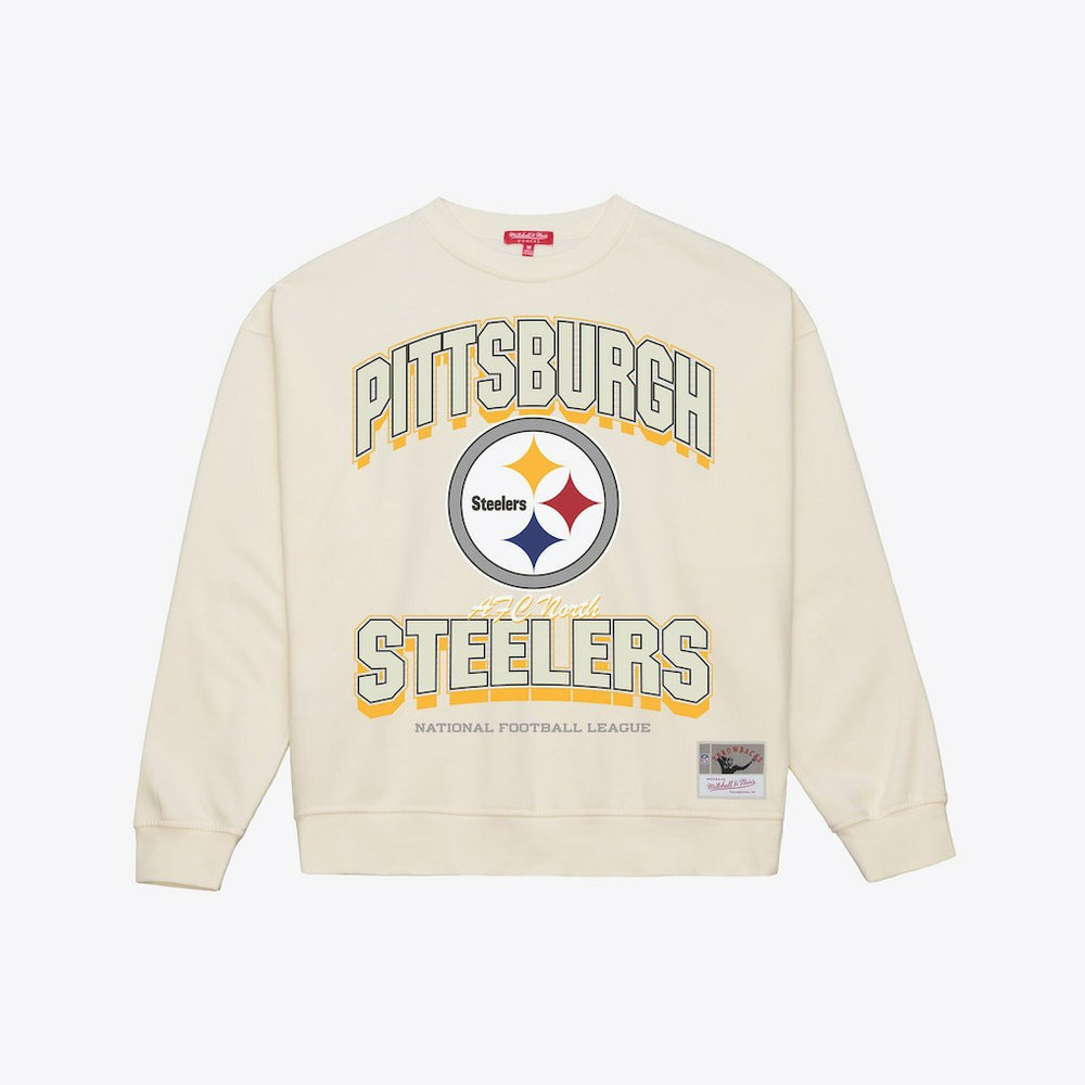 Pittsburgh Steelers Women's Tonal Arch Sweatshirt Cream