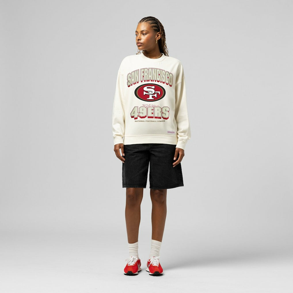 San Francisco 49ers Women's Tonal Arch Sweatshirt Cream