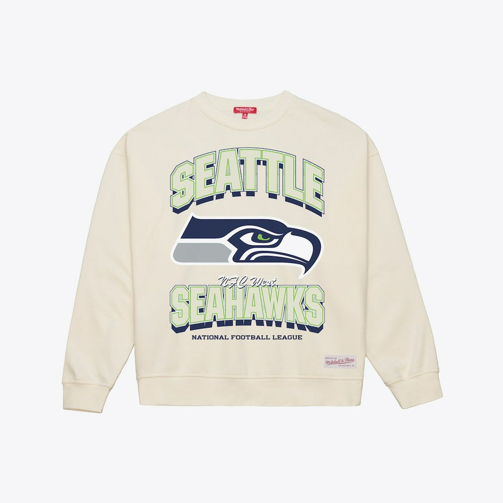 Seattle Seahawks Women's Tonal Arch Sweatshirt Cream