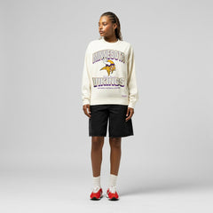 Minnesota Vikings Women's Tonal Arch Sweatshirt Cream