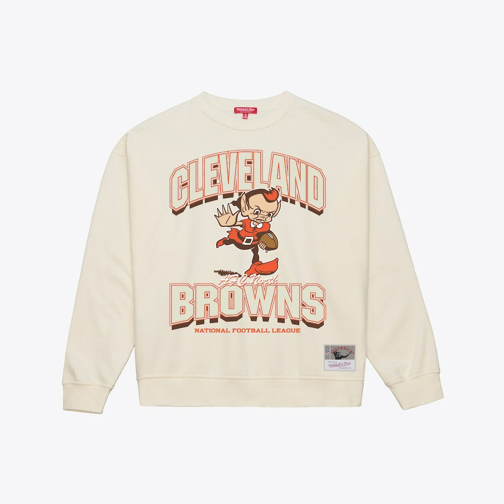 Cleveland Browns Women's Tonal Arch Sweatshirt Cream