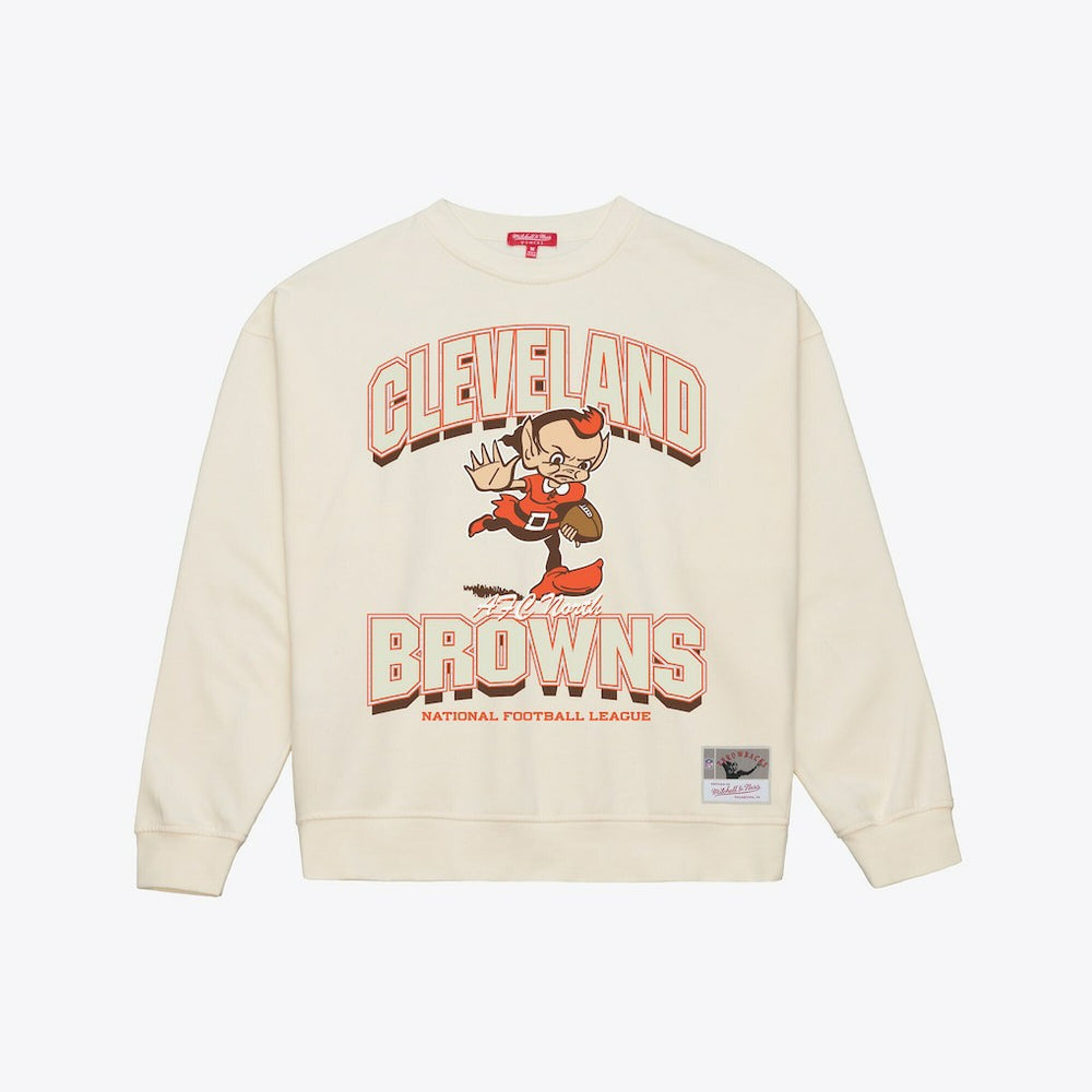 Cleveland Browns Women's Tonal Arch Sweatshirt Cream