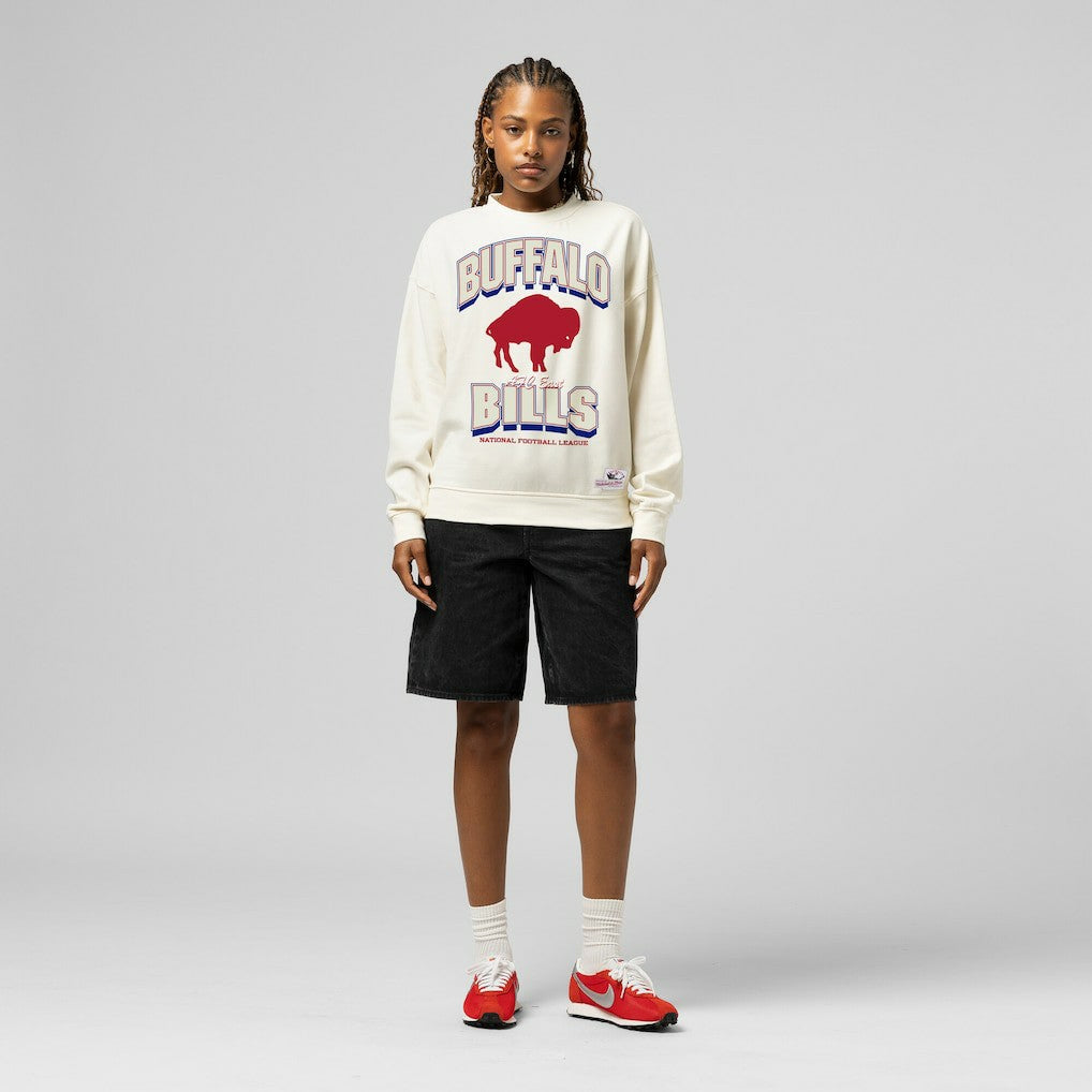 Buffalo Bills Women's Tonal Arch Sweatshirt Cream