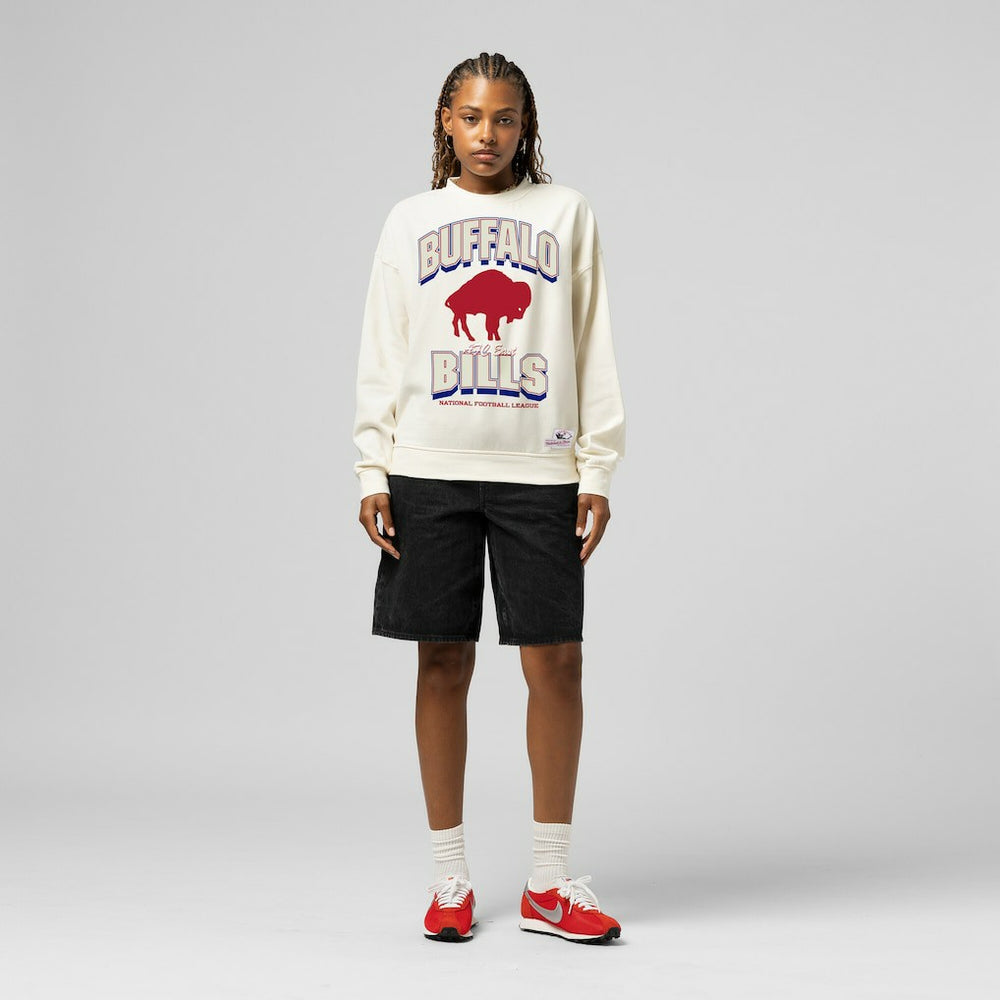 Buffalo Bills Women's Tonal Arch Sweatshirt Cream