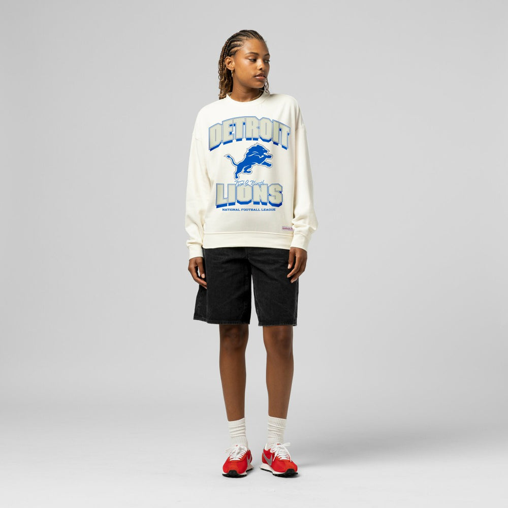 Detroit Lions Women's Tonal Arch Sweatshirt Cream