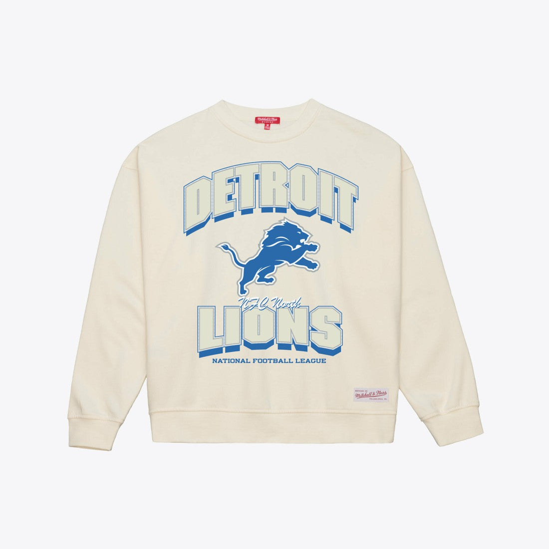 Detroit Lions Women's Tonal Arch Sweatshirt Cream