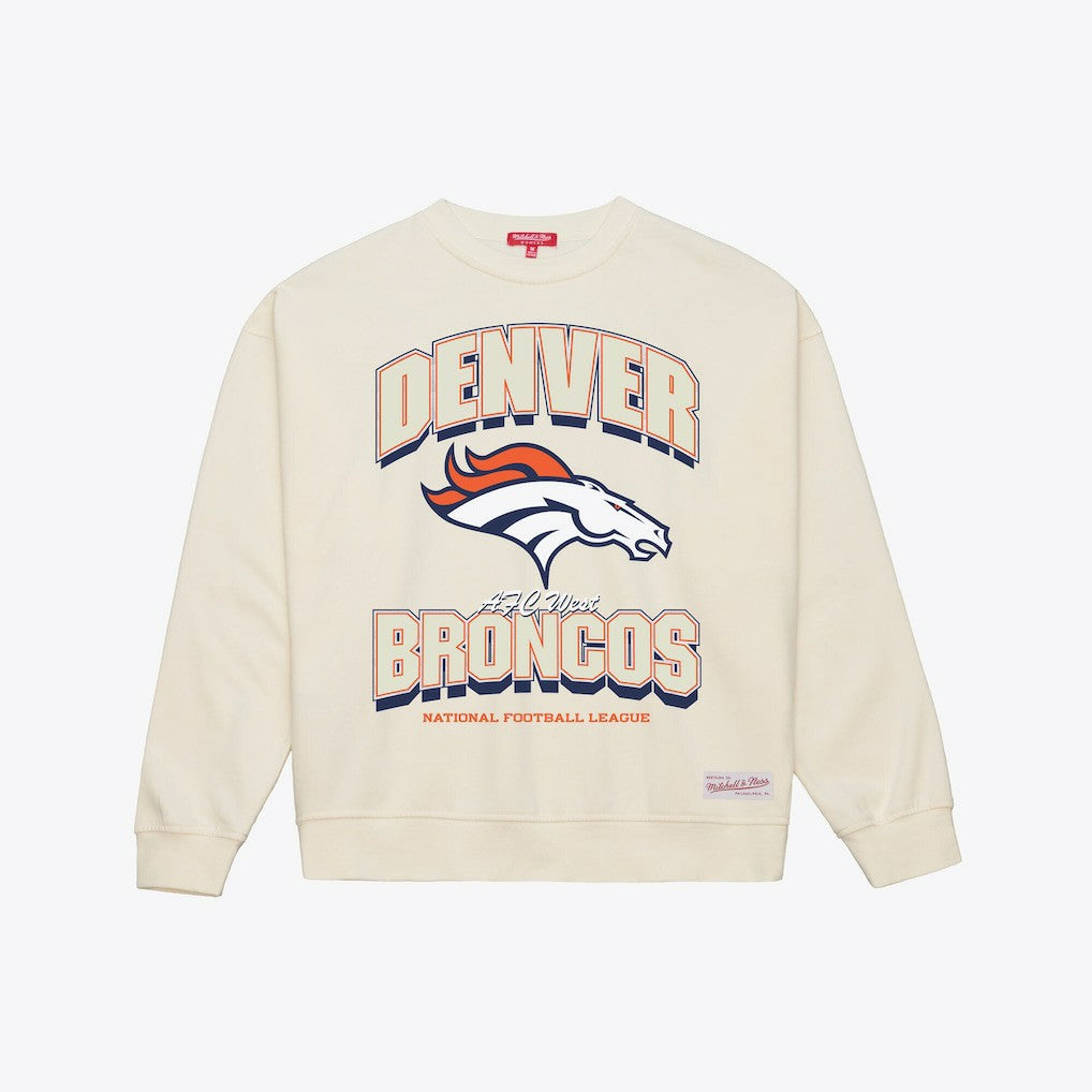 Denver Broncos Women's Tonal Arch Sweatshirt Cream