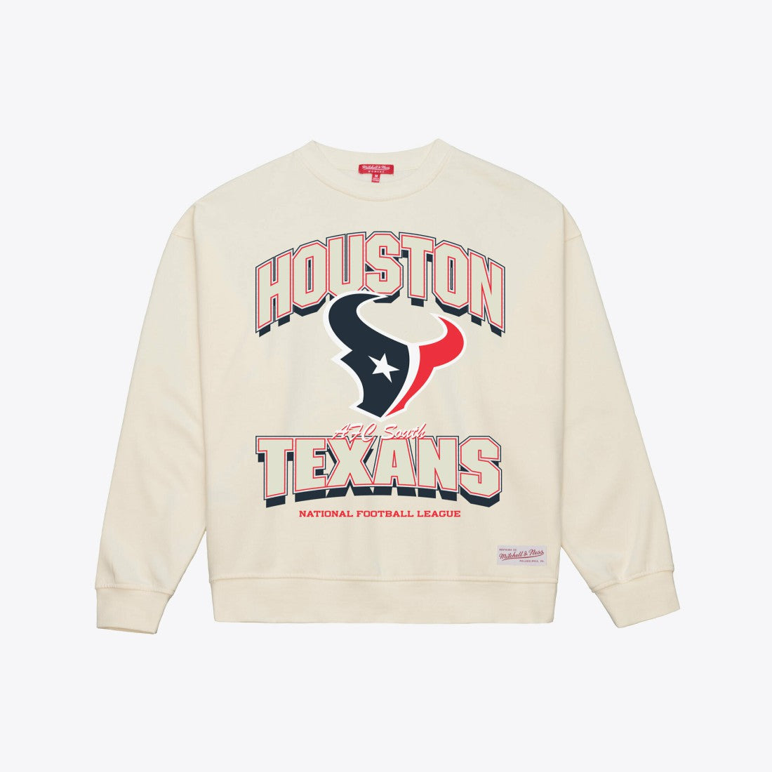 Houston Texans Women's Tonal Arch Sweatshirt Cream