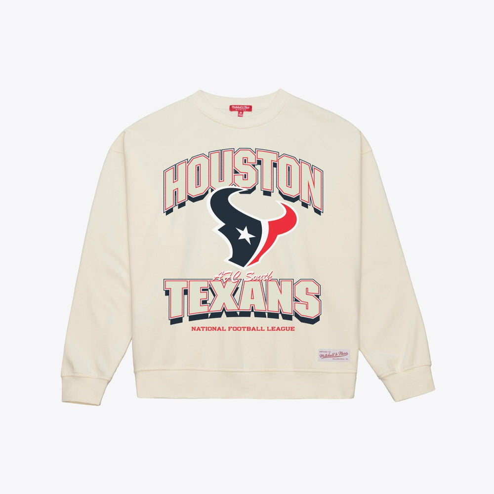 Houston Texans Women's Tonal Arch Sweatshirt Cream