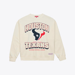 Houston Texans Women's Tonal Arch Sweatshirt Cream