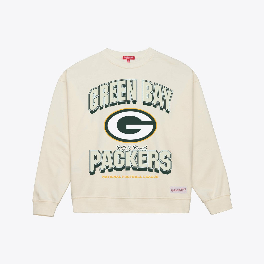 Green Bay Packers Women's Tonal Arch Sweatshirt Cream
