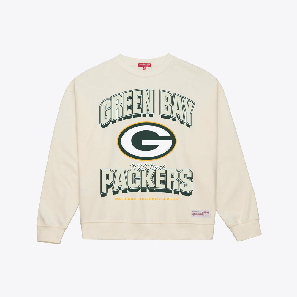 Green Bay Packers Women's Tonal Arch Sweatshirt Cream