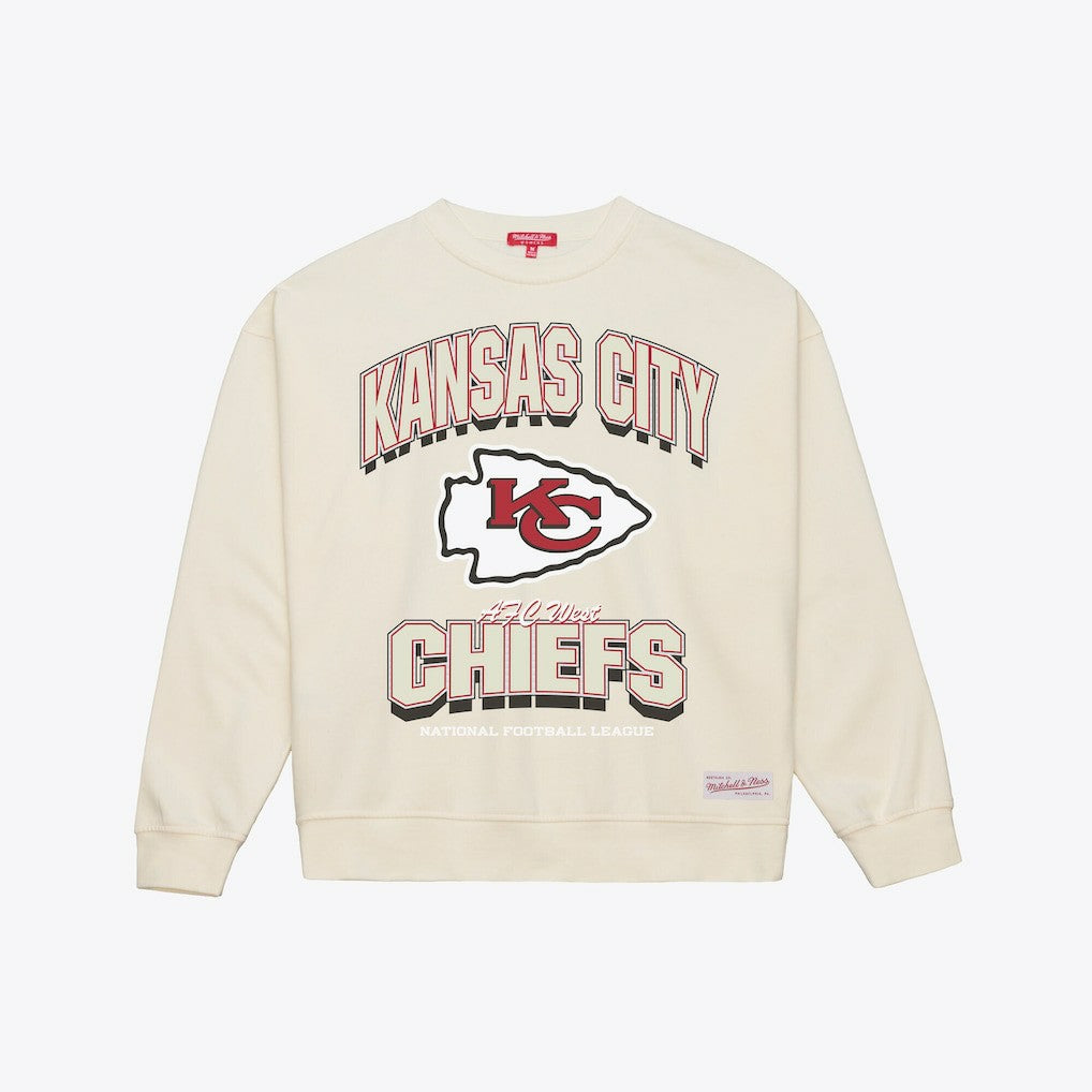 Kansas City Chiefs Women's Tonal Arch Sweatshirt Cream