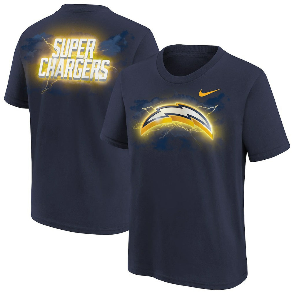 Los Angeles Chargers Youth Super Chargers Alt Pack T-Shirt Navy