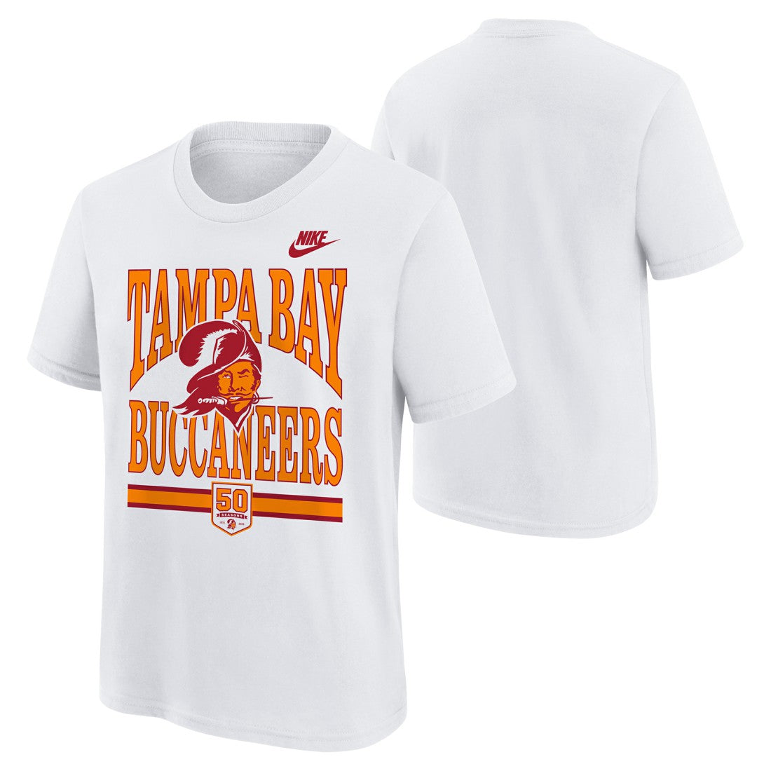 Tampa Bay Buccaneers Outerstuff Youth 50th Anniversary T-Shirt White