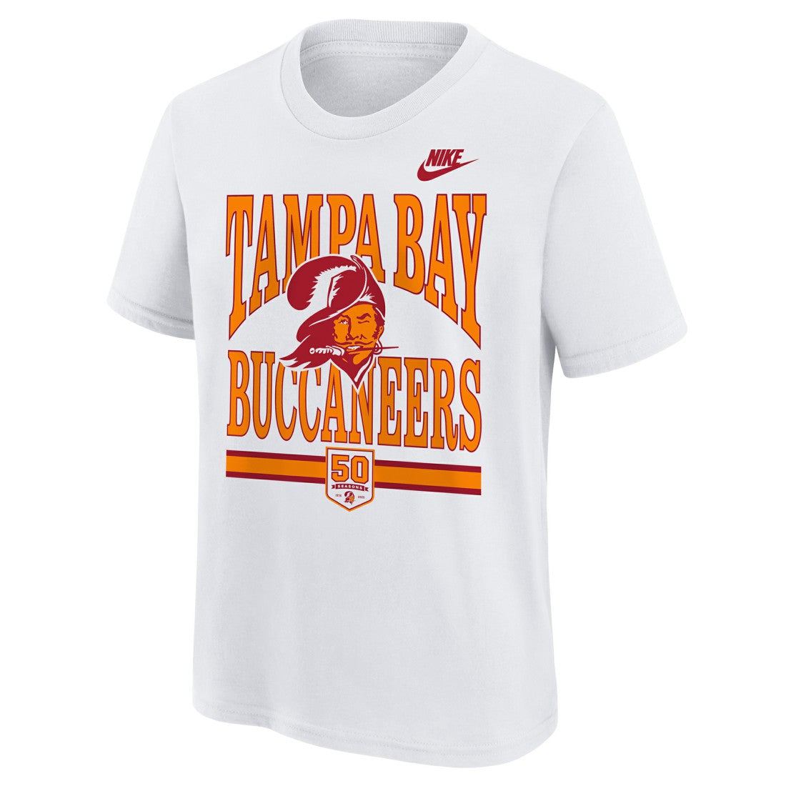 Tampa Bay Buccaneers Outerstuff Youth 50th Anniversary T-Shirt White