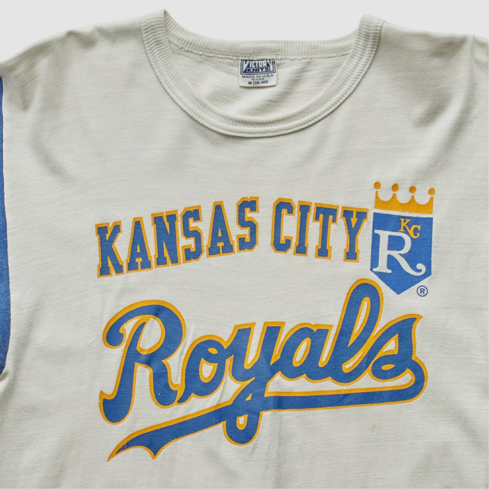 Kansas City Royals 80s T-Shirt - Beige - XXS By Fanatics Real Vintage T-shirts