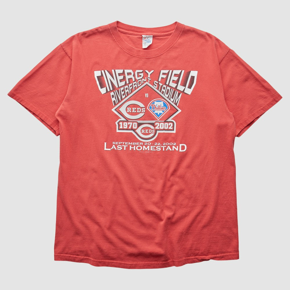 Cincinnati Reds 2002 T-Shirt - Red - M By Fanatics Real Vintage T-shirts