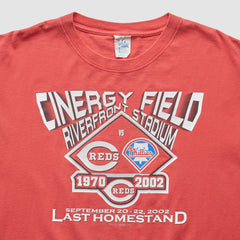 Cincinnati Reds 2002 T-Shirt - Red - M By Fanatics Real Vintage T-shirts