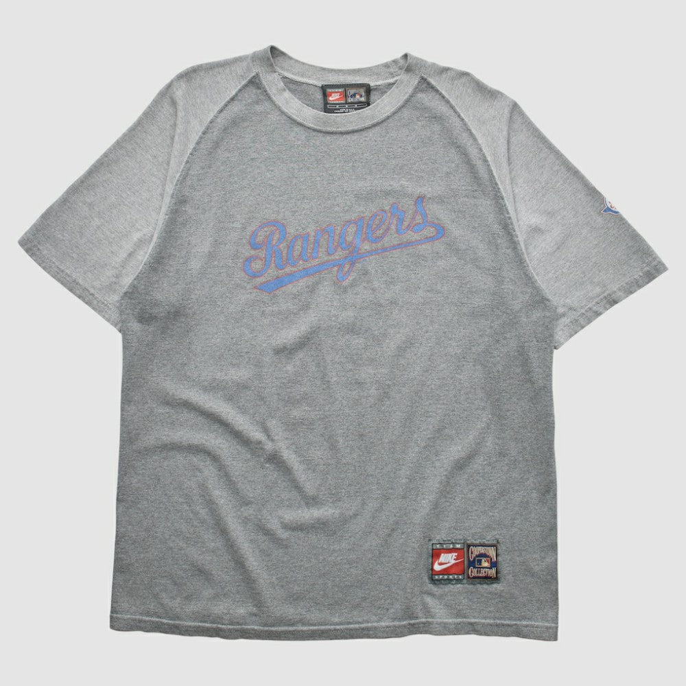 Texas Rangers Nike 2000s T-Shirt - Gray - L By Fanatics Real Vintage T-shirts