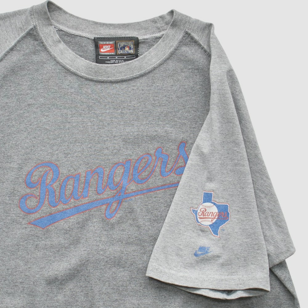 Texas Rangers Nike 2000s T-Shirt - Gray - L By Fanatics Real Vintage T-shirts