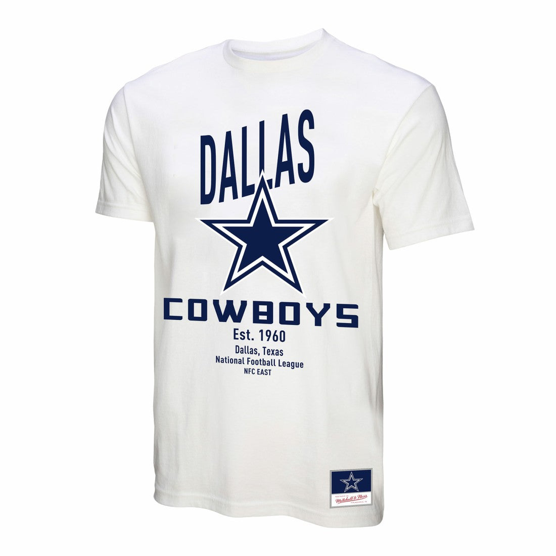 Dallas Cowboys Women's Logo Rise Boyfriend T-Shirt White
