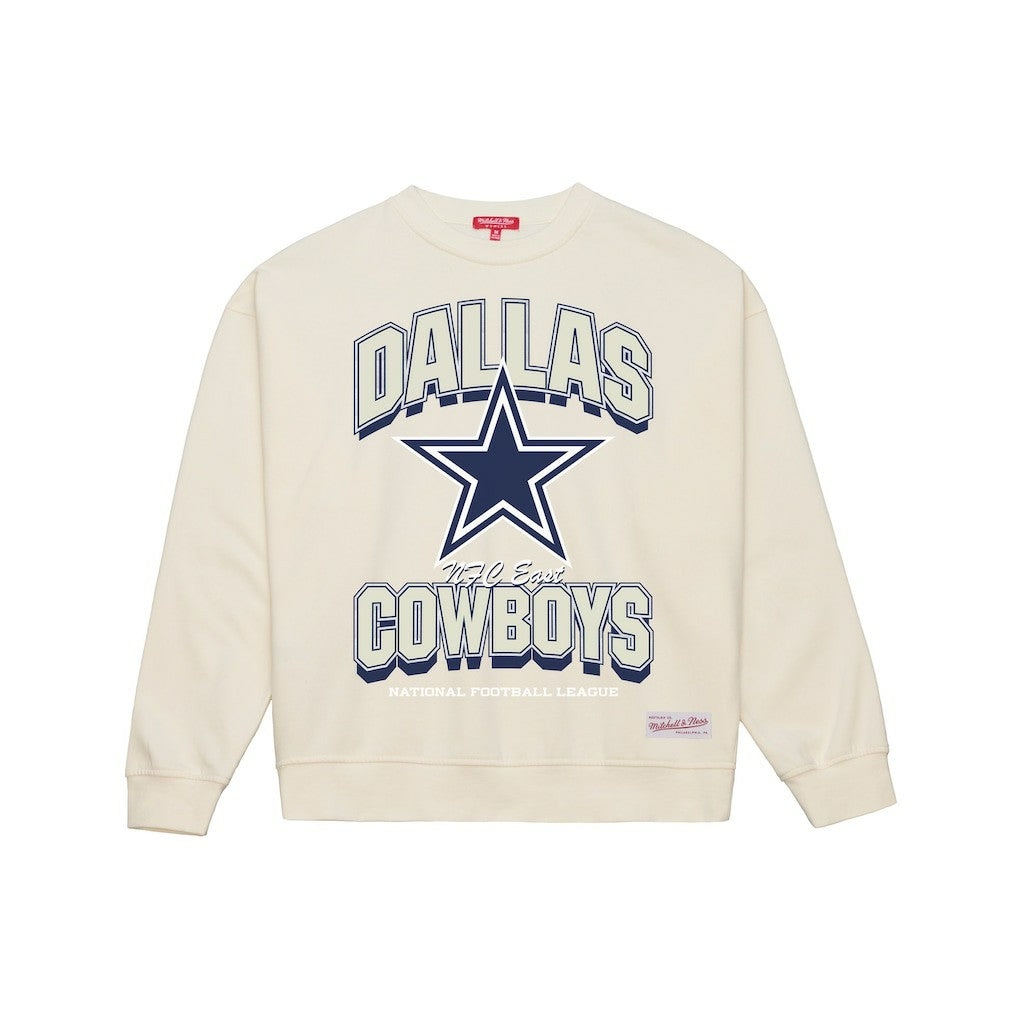 Dallas Cowboys Women's Tonal Arch Sweatshirt Cream