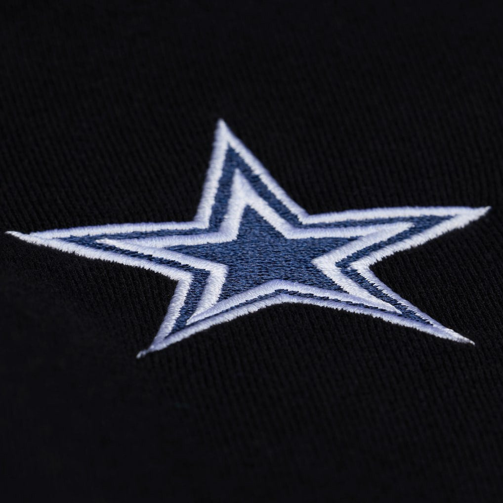 Dallas Cowboys Women's Cropped Long Sleeve Rugby Polo Black