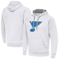 NHL St. Louis Blues Antigua Victory Pullover Hoodie - White