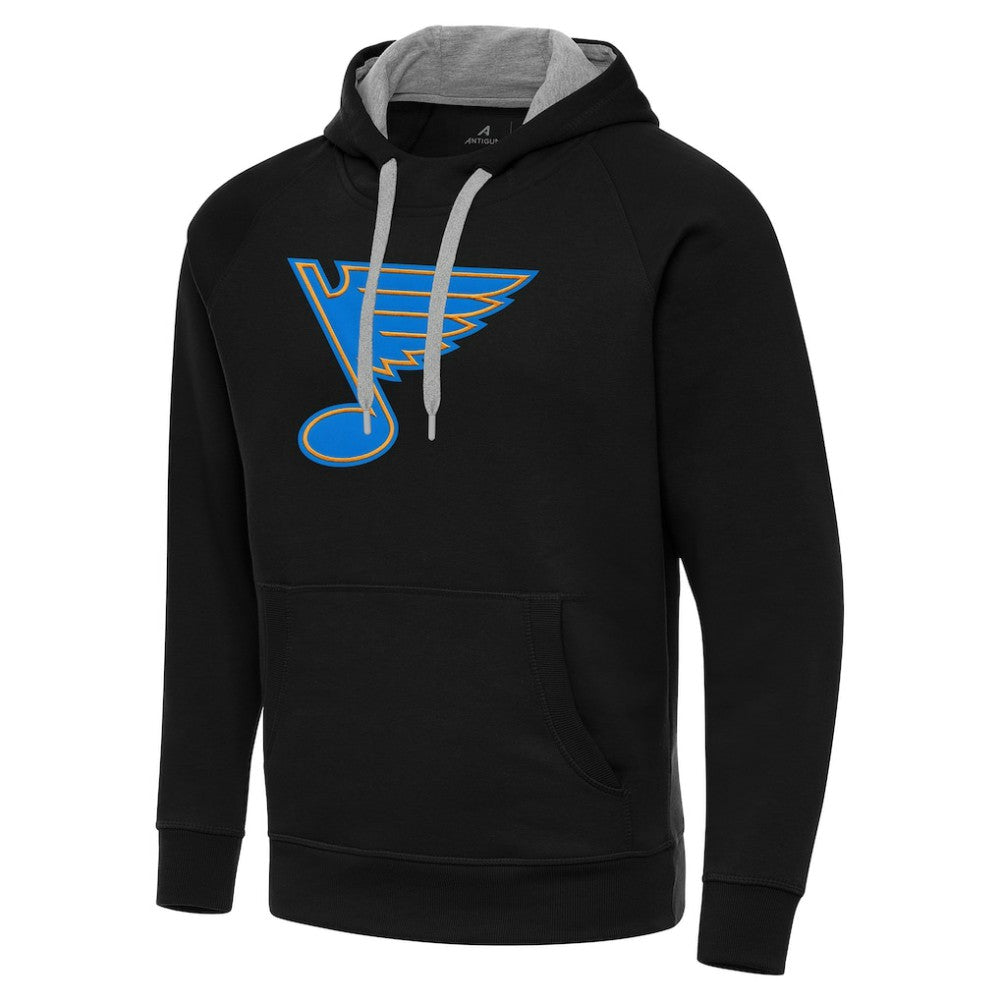NHL St. Louis Blues Antigua Victory Pullover Hoodie - Black