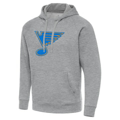 NHL St. Louis Blues Antigua Victory Pullover Hoodie - Heather Gray