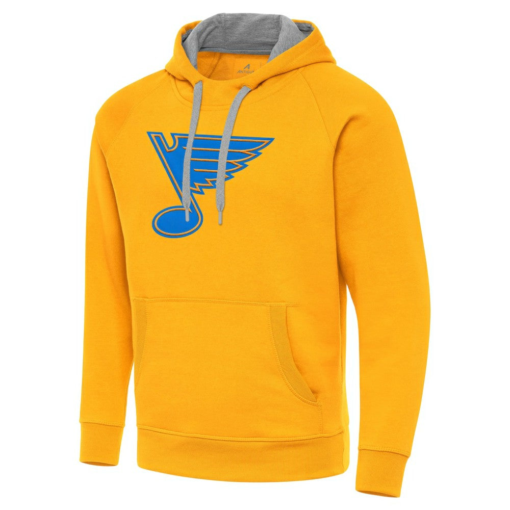 NHL St. Louis Blues Antigua Victory Pullover Hoodie - Gold