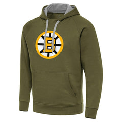 NHL Boston Bruins Antigua Victory Pullover Hoodie - Olive