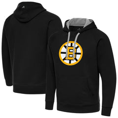 NHL Boston Bruins Antigua Victory Pullover Hoodie - Black