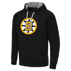 NHL Boston Bruins Antigua Victory Pullover Hoodie - Black
