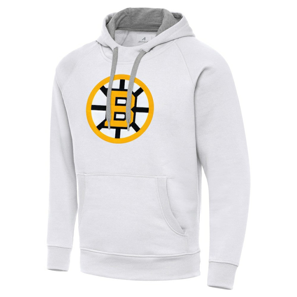 NHL Boston Bruins Antigua Victory Pullover Hoodie - White