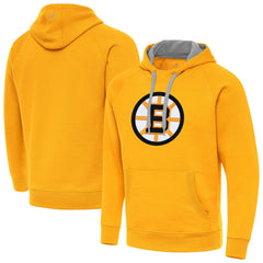 NHL Boston Bruins Antigua Victory Pullover Hoodie - Gold