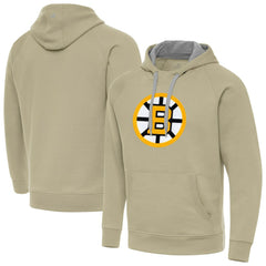 NHL Boston Bruins Antigua Victory Pullover Hoodie - Khaki