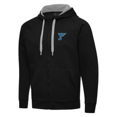 NHL St. Louis Blues Antigua Victory Full-Zip Hoodie - Black