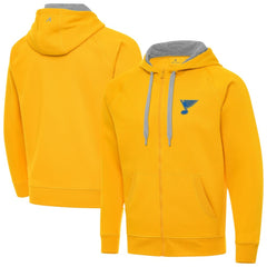 NHL St. Louis Blues Antigua Victory Full-Zip Hoodie - Gold